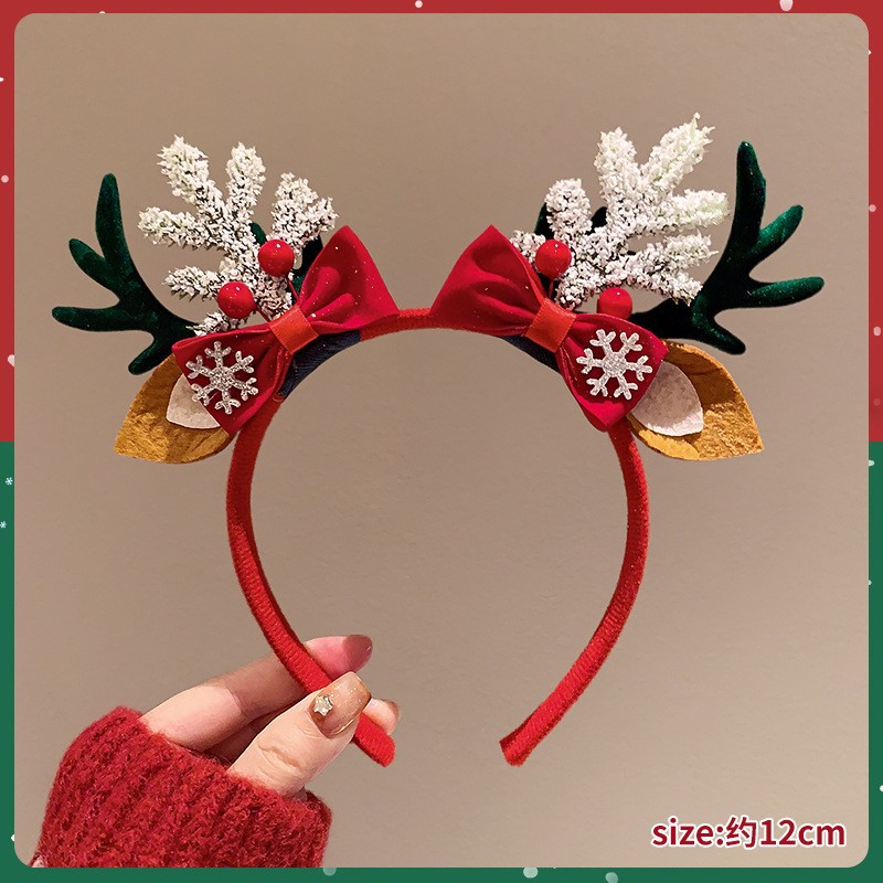 Reindeer Antlers Headband - Christmas Headband Cute Reindeer Antler Quirky