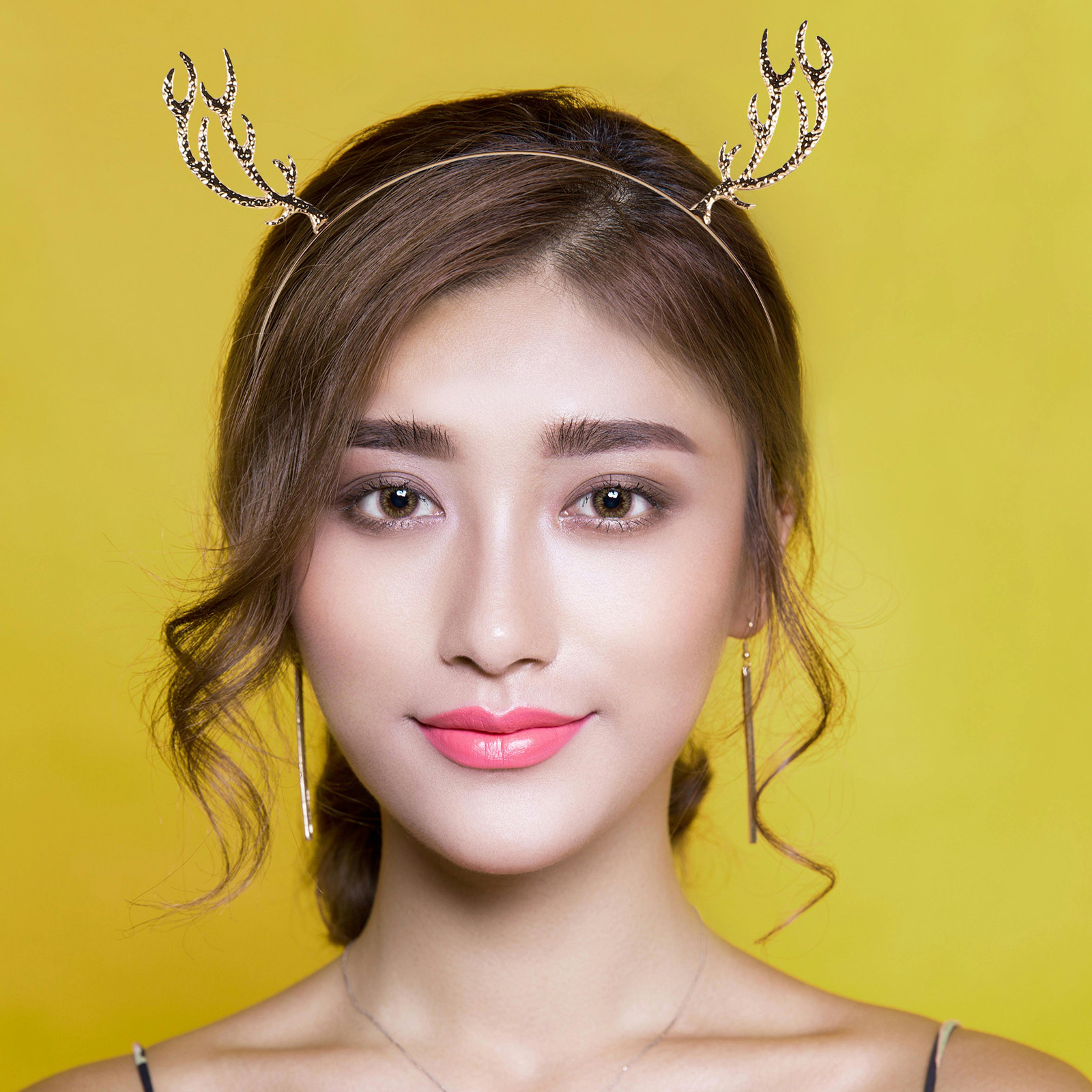 Reindeer Antlers Headband - Christmas Costume Headband Reindeer Antlers Metal