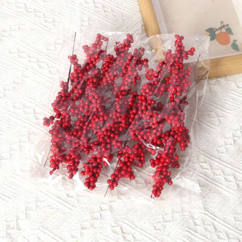 Artificial Red Berry Picks For - Christmas Tree Artificial ulasan dan harga