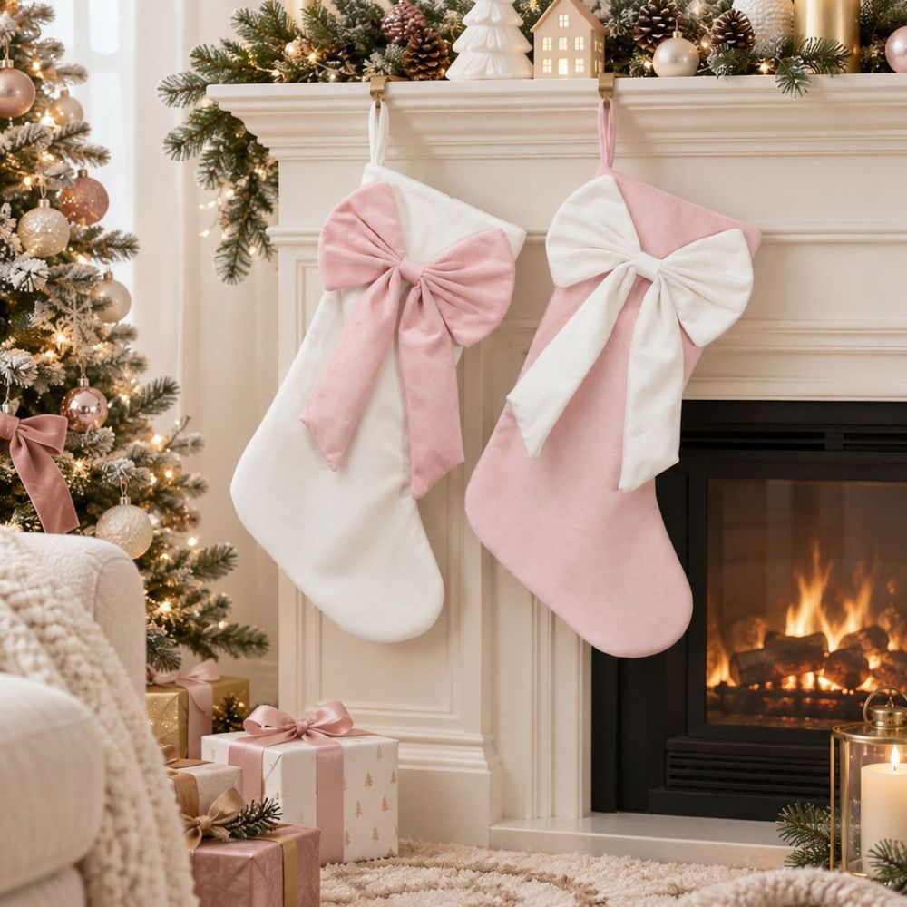 18 Inch Christmas Velvet Stock - Christmas Stocking Hanging ulasan dan harga