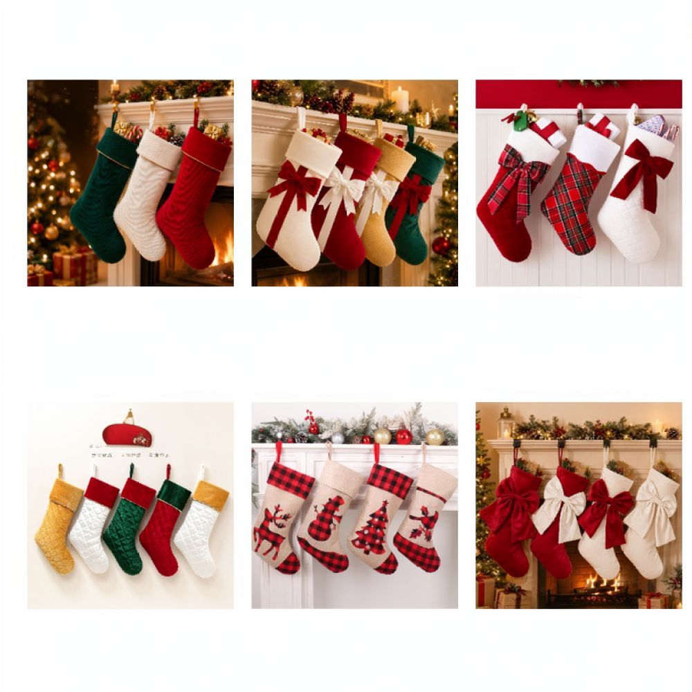 18 Inch Christmas Velvet Stock - Christmas Stocking Hanging ulasan dan harga