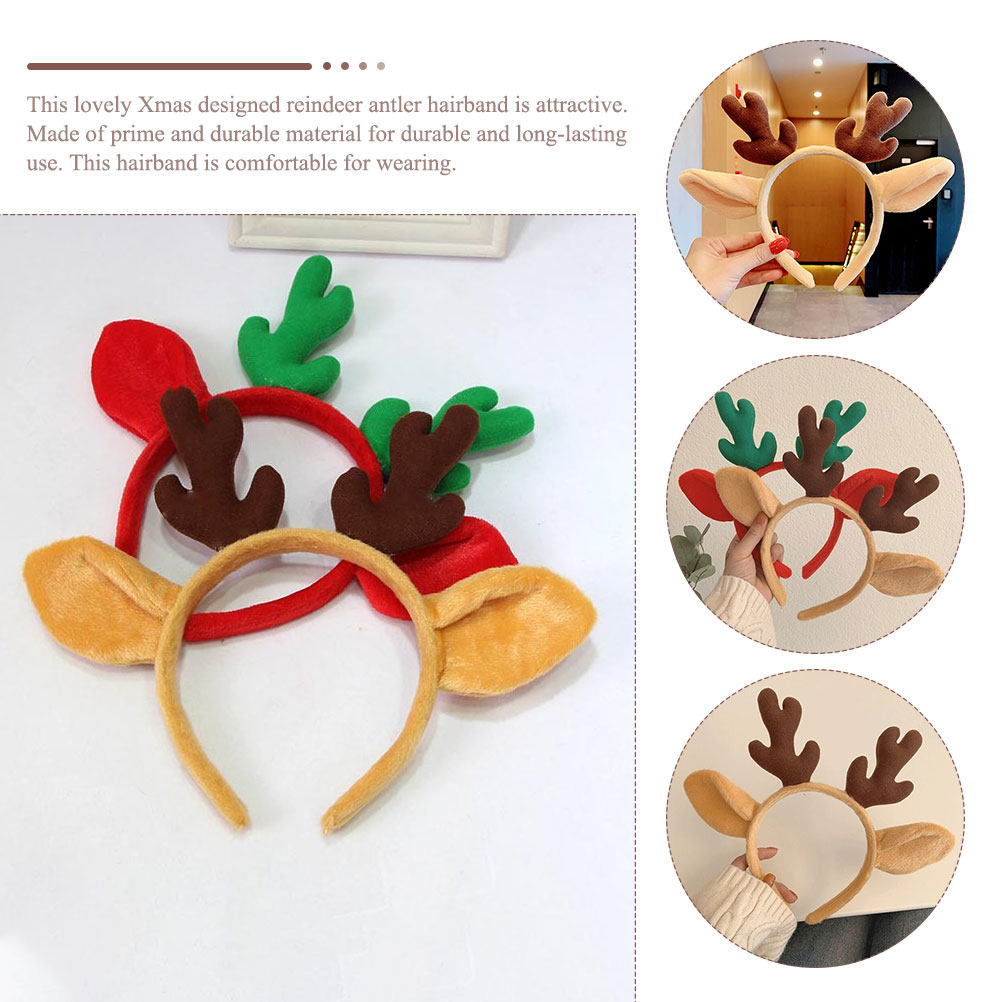 Christmas Reindeer Antler Head - Reindeer Antlers Headband ulasan dan harga