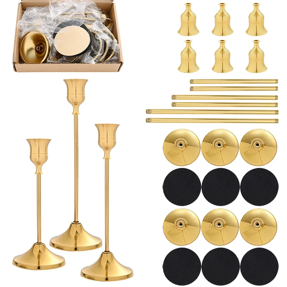 6 Sets Candle Holders Vintage  - Holiday Candle Set ulasan dan harga