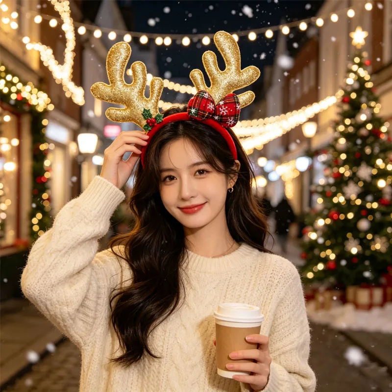 1-5PCS Reindeer Antler Christm - Reindeer Antlers Headband ulasan dan harga