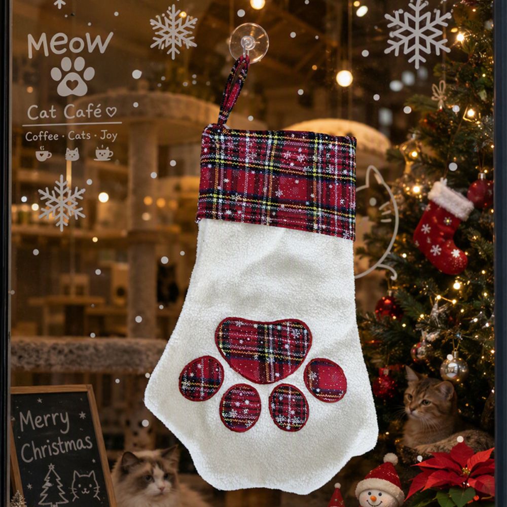 Xmas Gifts Paw Print Christmas - Christmas Stocking Hanging ulasan dan harga
