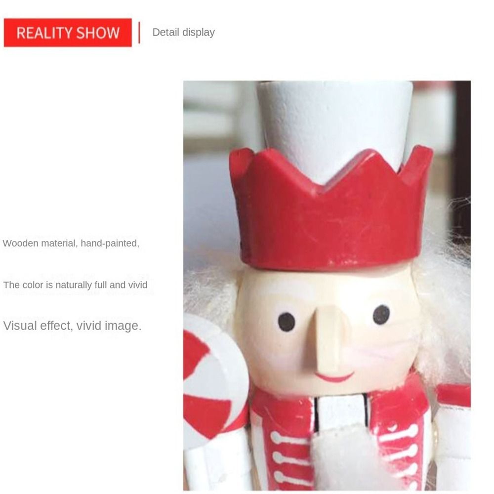 5PCS Merry Christmas Handicraf - Nutcracker Figurine ulasan dan harga