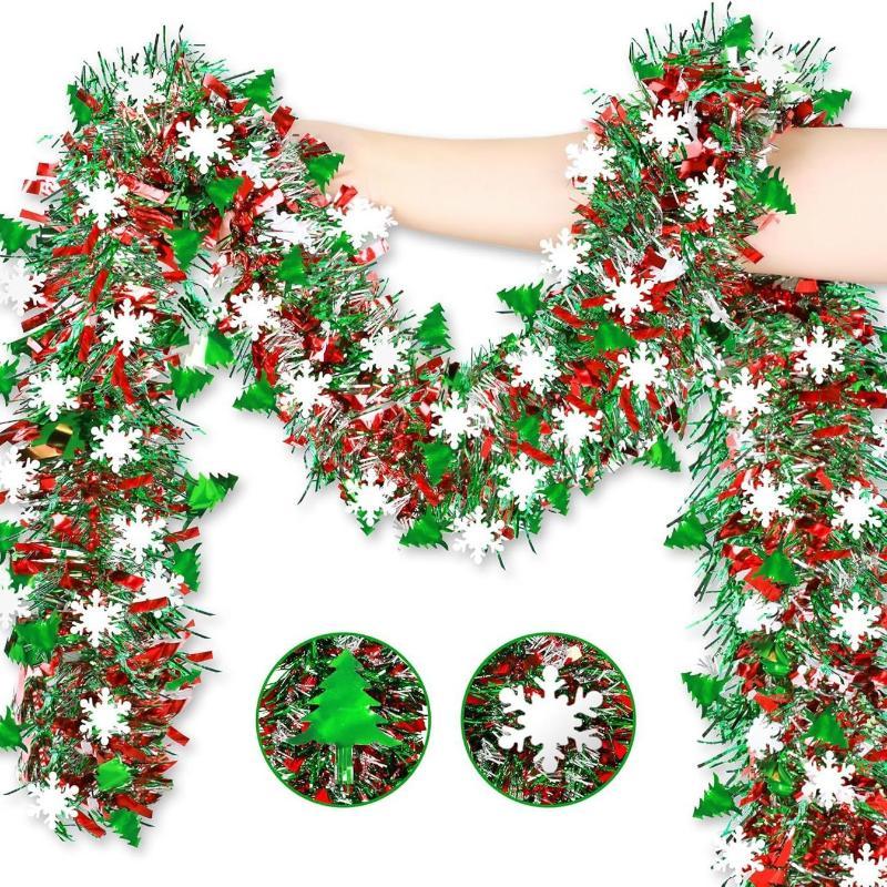 #Christmas Tinsel Garlands Dec - Tinsel Garland Decoration ulasan dan harga