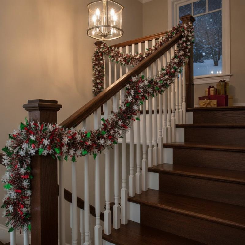 #Christmas Tinsel Garlands Dec - Tinsel Garland Decoration ulasan dan harga