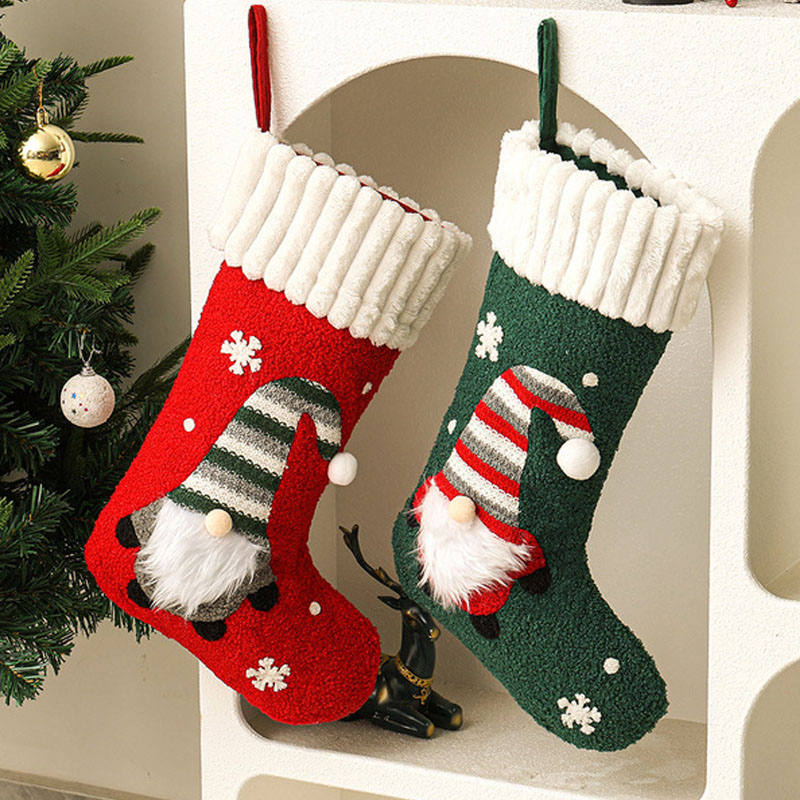 New Oft Plush Christmas Stocki - Christmas Stocking Hanging ulasan dan harga